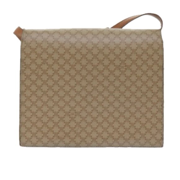 CELINE Macadam Canvas Shoulder Bag PVC Beige Brown Auth - Picture 3 of 16